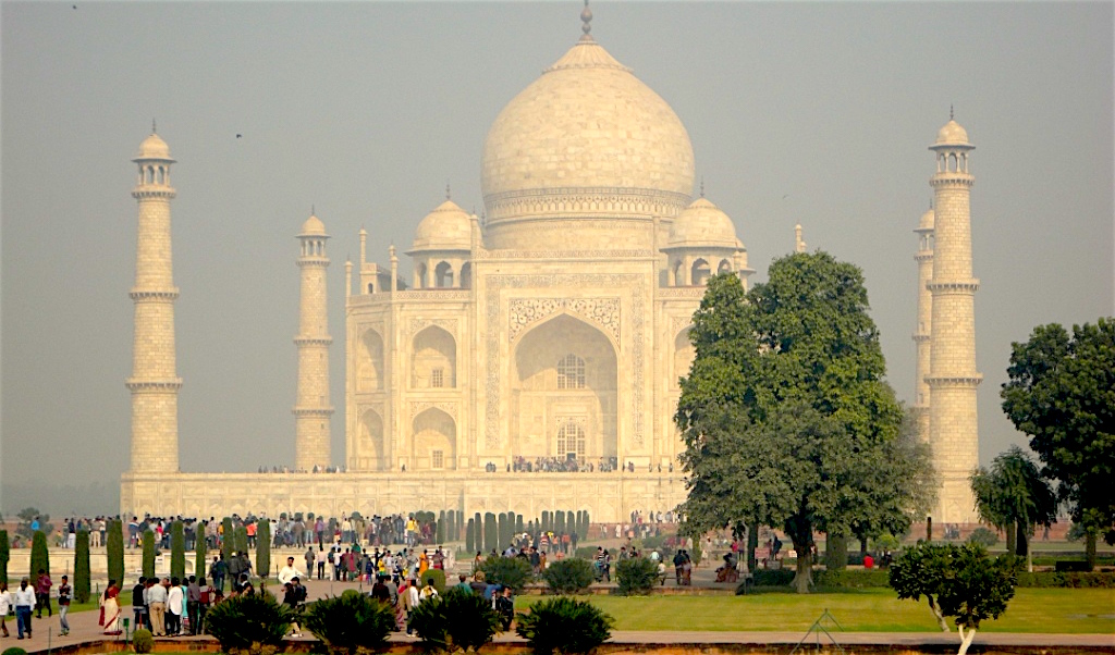 View of Taj Mahal, Agra, India #travel #India www.roadventures.com
